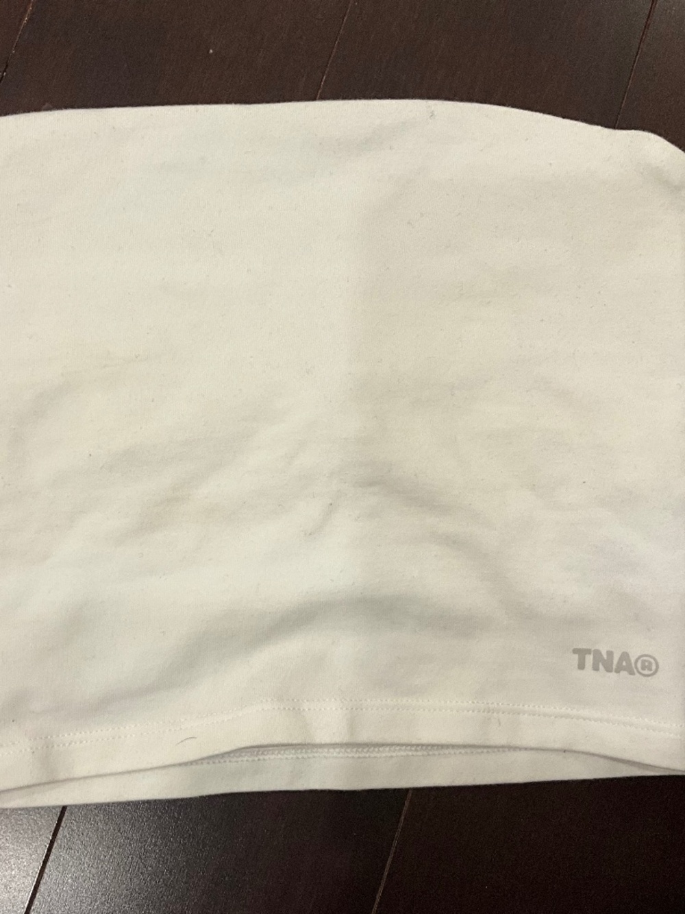 TNA ARITZIA WHTE TUBE TOP XXS